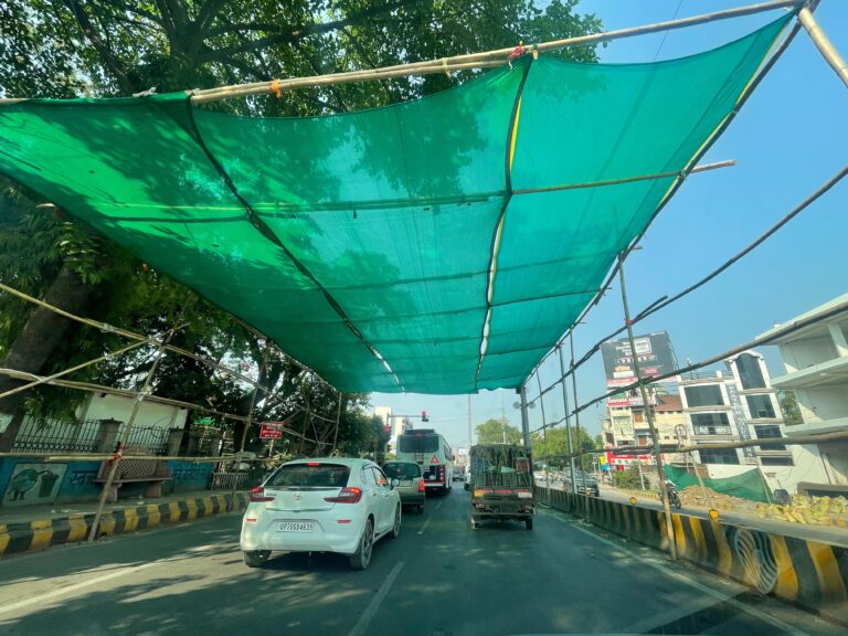 Green shades in Pryagraj tarffic chauraha