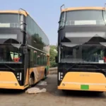 prayagraj double decker bus route and price